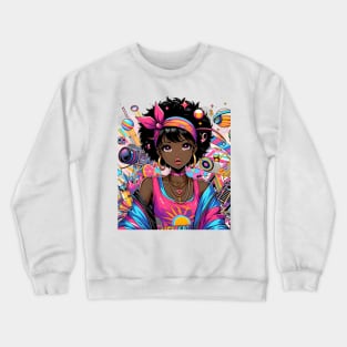 Girl Anime Design Crewneck Sweatshirt